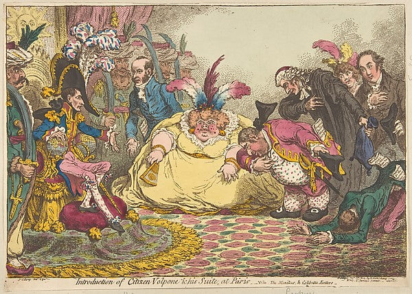Introduction of Citizen Volpone & His Suite  at Paris.–Vide  T,  Poster Print