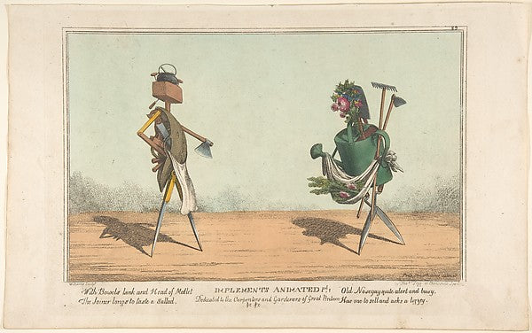 Implements Animated  Pl. 1  Dedicated to the Carpenters and Ga,  Poster Print
