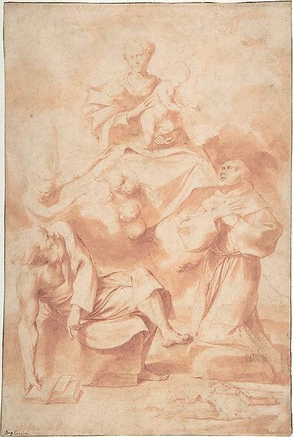 The Virgin and Child Appearing to Saint Anthony of Padua and a,16x12"(A3) Poster