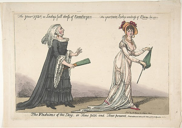 The Fashions of the Day – or Time Past and Time Present: The Y,  Poster Print