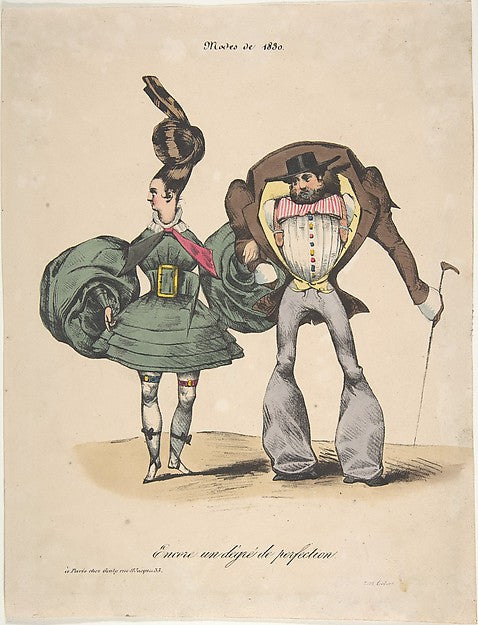 The Fashions of 1830: A Further Degree of Perfection  1829-Ano,  Poster Print
