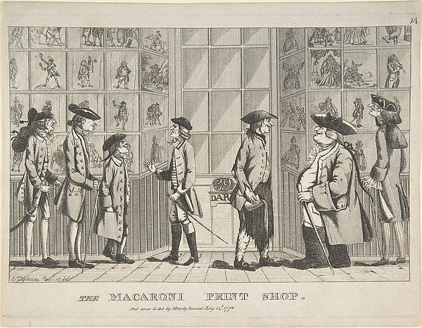 The Macaroni Print Shop July 14, 1772-Edward Topham ,  Poster Print