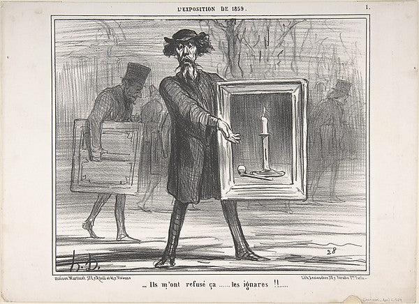 They Refused This...the Ignoramuses!!  April 6, 1859-Honoré Da,  Poster Print Wall Art