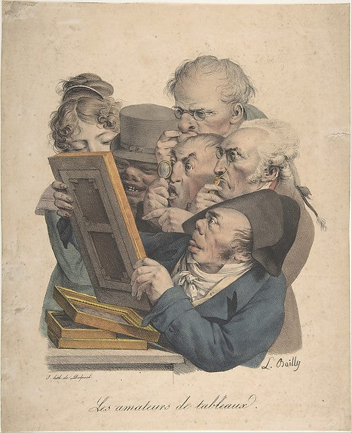 The Art Connoisseurs 1823–28-Louis Léopold Boilly,  Poster Print Wall Art