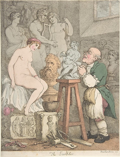 The Sculptor [Preparations for the Academy  Old Joseph Nolleke, Poster Print