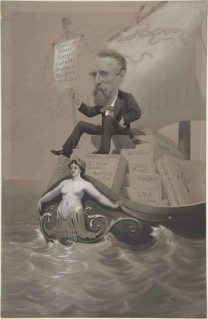 Samuel P. Avery Transporting His Treasures Across the Sea c187, Poster Print