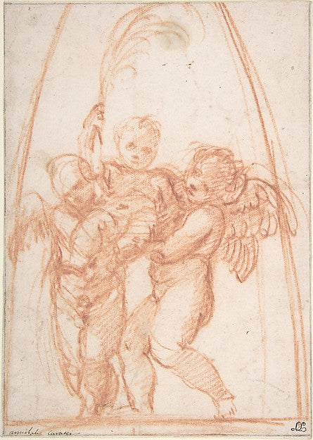 Anteros Victorious 1560–1609-Annibale Carracci,16x12"(A3) Poster