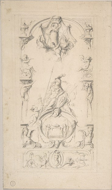 Study for an Ornamental Panel n.d.-Jean Bernard Toro,  Poster Print