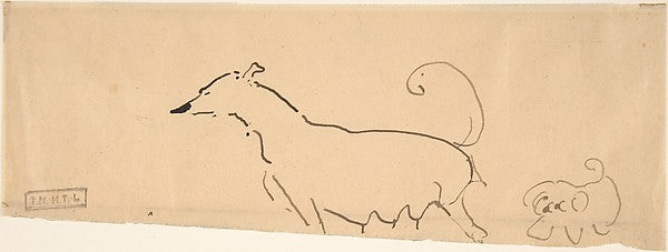 Two Dogs n.d.-Henri de Toulouse-Lautrec,16x12