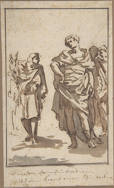 Antique Subject 17th cent-Anonymous,French,17th cent,  Poster Print Wall Art
