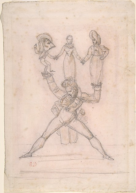 Théâtre Italien  1821-Eugène Delacroix,  Poster Print Wall Art