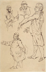 Studies of Four Englishmen  after James Gillray c1817–25-Eugèn,16x12"(A3) Poster