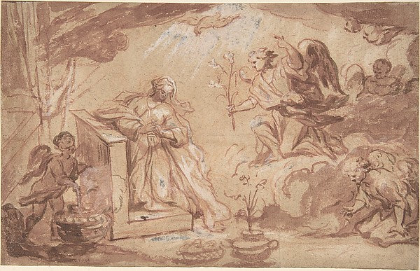 The Annunciation-Anonymous, French, 16th cent,  Poster Print Wall Art