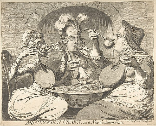 Monstrous Craws at a New Coalition Feast May 29, 1787-James Gi,  Poster Print