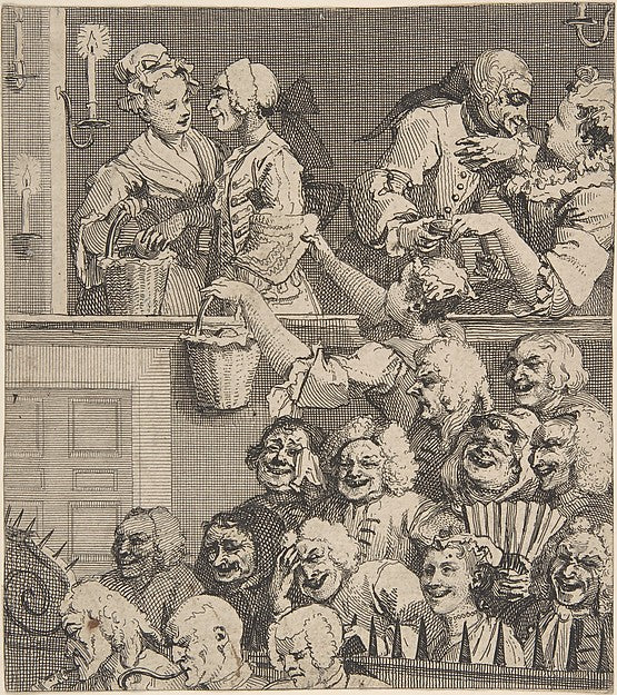 The Laughing Audience December 1733-William Hogarth ,16x12