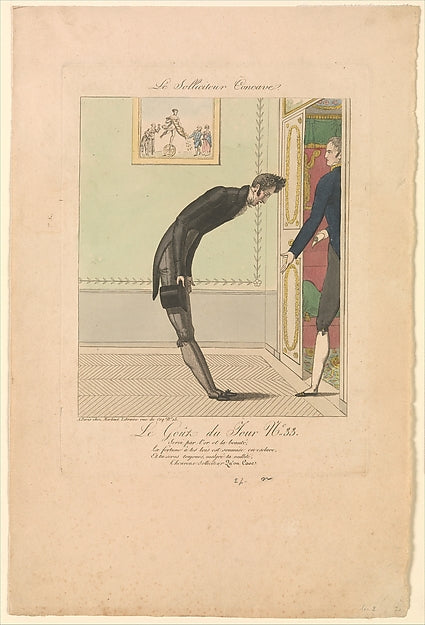 The Concave Petitioner: The Taste of the Day  no. 33  1817-Ano,  Poster Print