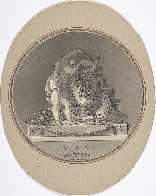 Decoration for a Monument 18th cent-Anonymous,French,18th ce,  Poster Print Wall Art