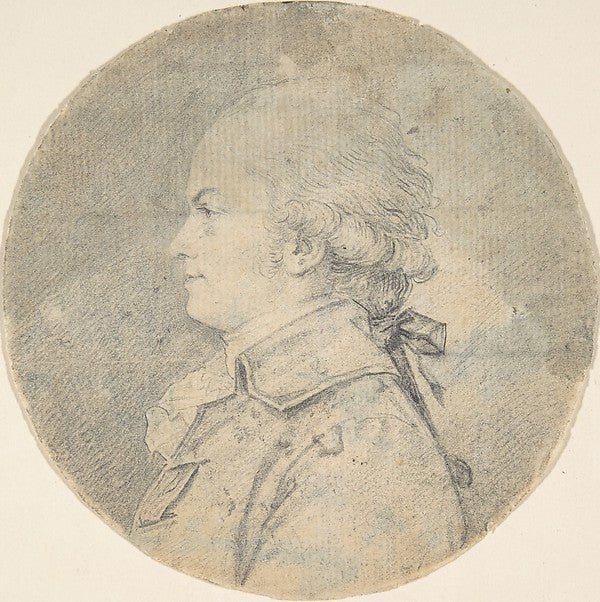 Bust of a Man 18th cent-Anonymous,French,18th cent, Poster Print