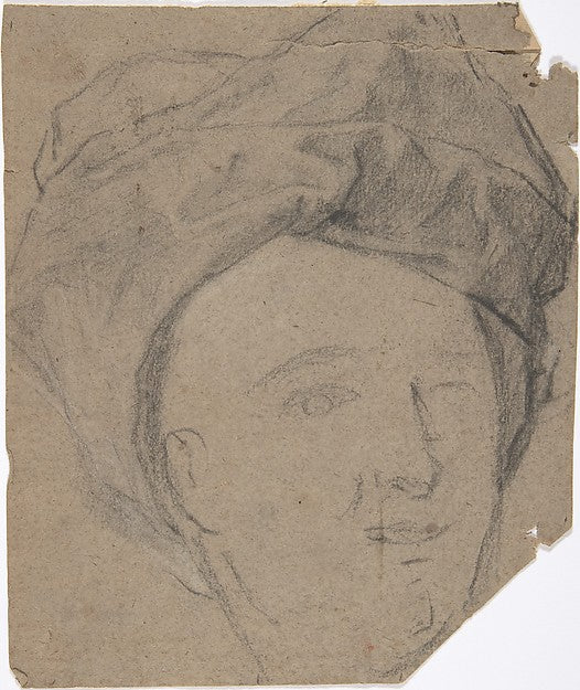 Sketch of Man in Turban 18th cent-Anonymous,French,18th cent,  Poster Print Wall Art