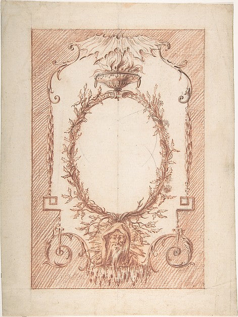 Design for Upright Decorative Panels 18th cent-Anonymous,Fren, Poster Print