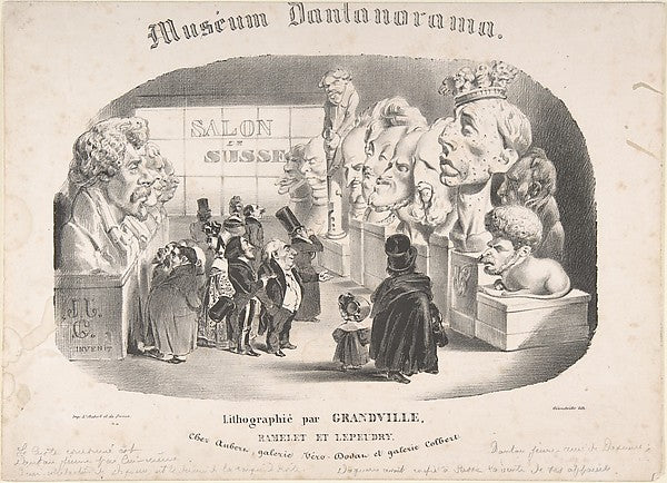 Muséum Dantorama 1835-J. J. Grandville ,16x12