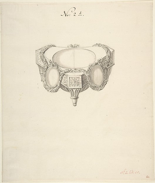Design for a Salt Celler c1770–90-Anonymous,French,18th cent,  Poster Print Wall Art