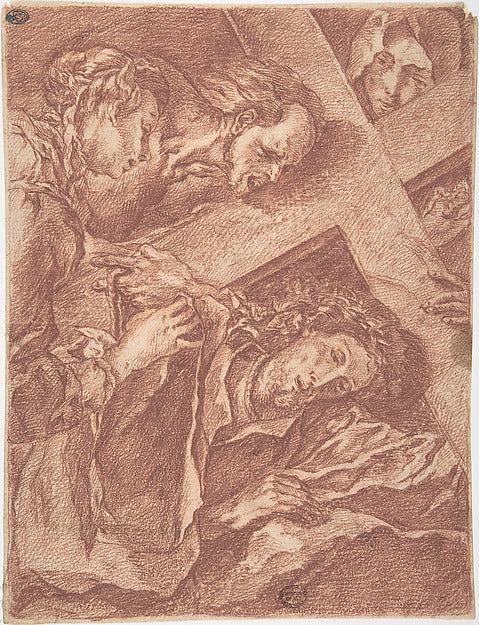 Christ Carrying the Cross 18th cent-Anonymous, French, 18th ce,  Poster Print Wall Art