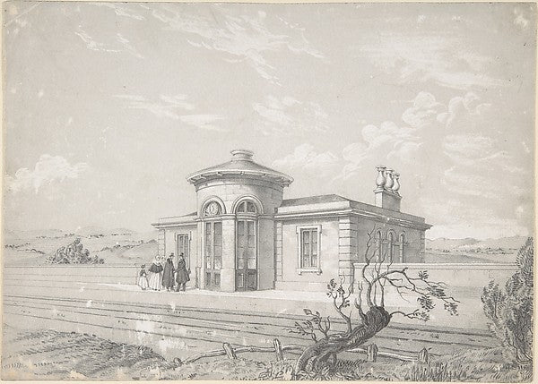 Design for a Railroad Station 19th cent-Anonymous, French, 19t,  Poster Print