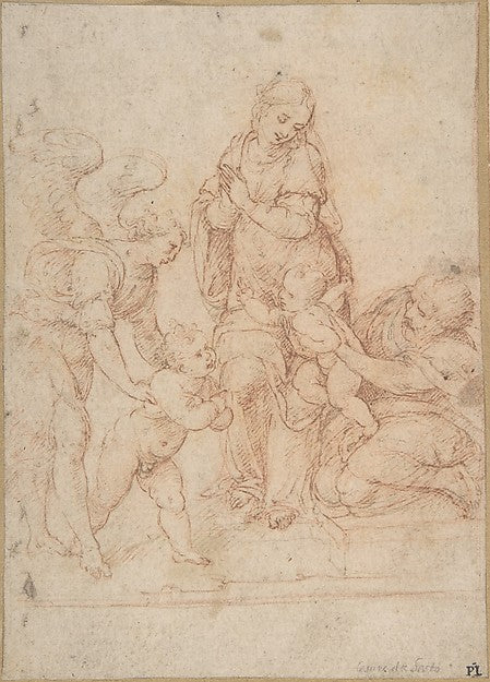 The Holy Family with the Infant St. John the Baptist and an An,16x12"(A3) Poster
