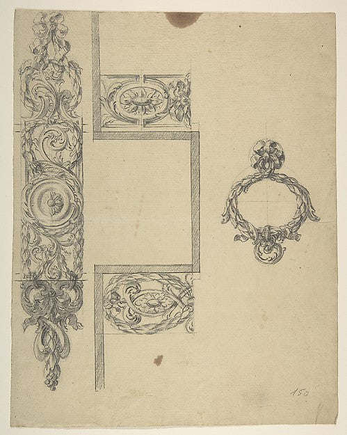 Design for Hardware 19th cent-Anonymous,French,19th cent, Poster Print