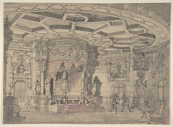 Design for a Stage Set 19th cent-Anonymous,French,19th cent, Poster Print