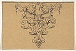 Ornamental Drawing 19th cent-Anonymous,French,19th cent,Sty, Poster Print