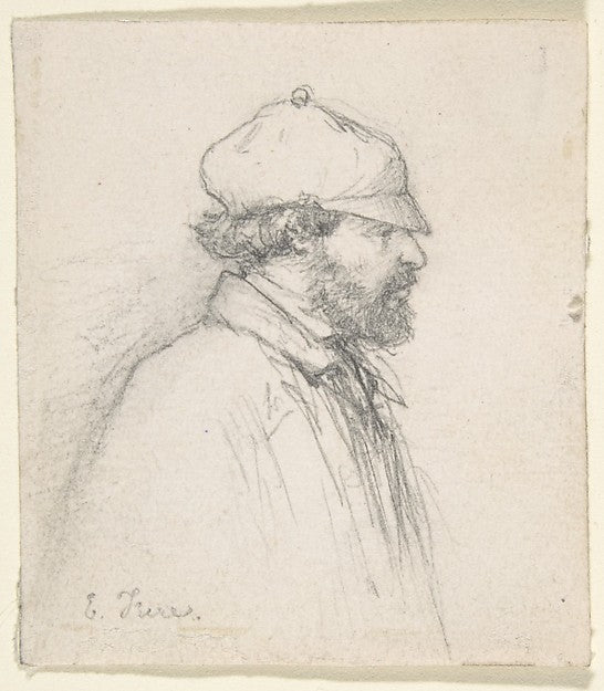 Portrait of E. Triere 19th cent-Anonymous,French,19th cent, Poster Print
