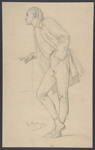 Figure of a Man Standing 19th cent-Anonymous,French,19th cen, Poster Print