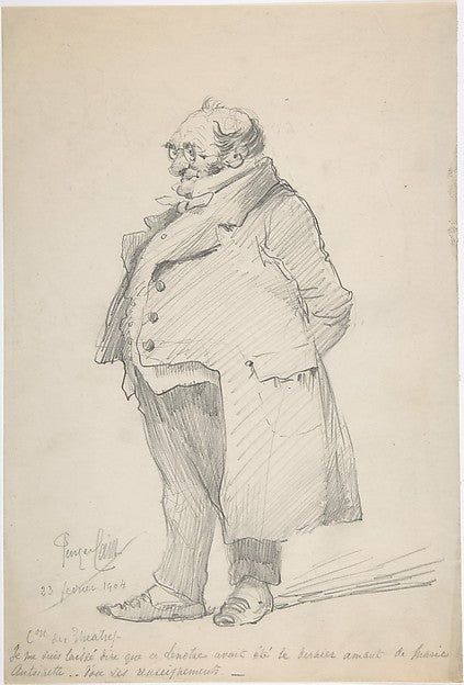 Caricature 1904-Georges-Jules-Auguste Cain, Poster Print