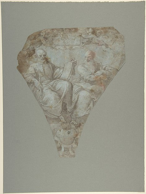 Study for a Pendentive: Figures of Saint Peter and Saint Paul,16x12"(A3) Poster