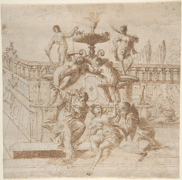 Susanna and the Elders. 1647–1726-Attributed to Gregorio de' F,  Poster Print Wall Art