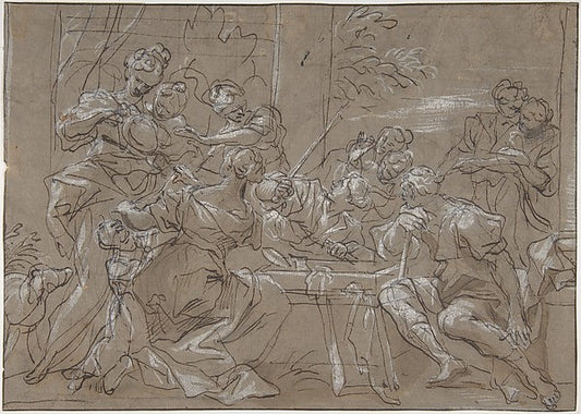 Achilles and the Daughters of Lycomedes 1647–1726-Gregorio de',16x12"(A3) Poster