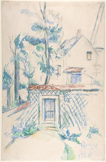 Entrée de Jardin 1878–1880-Paul Cézanne,16x12