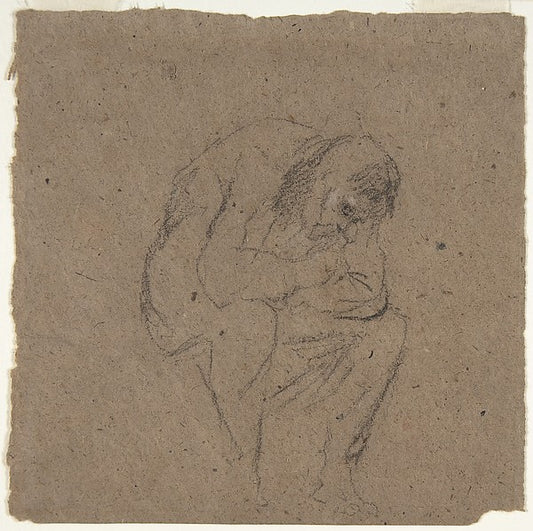 Study for Ugolino 19th cent-Jean-Baptiste Carpeaux,16x12"(A3) Poster