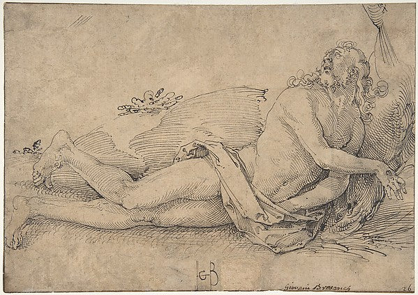 Hans Baldung  1484/85–1545 Strasbourg ):Ecstatic Christ c151-16x12"(A3) Poster