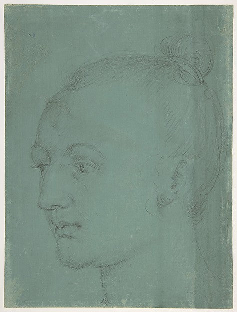 Albrecht Dürer:Head of a Young Woman 1522-16x12"(A3) Poster