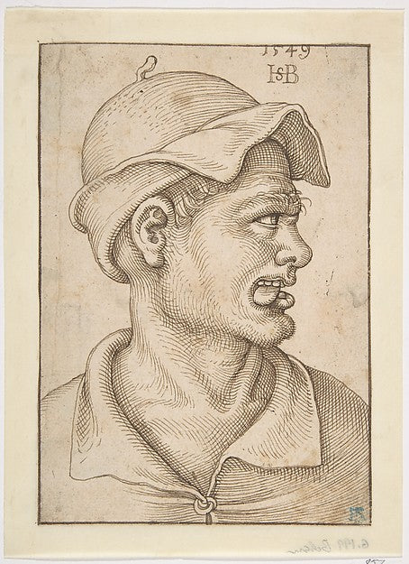 Sebald Beham:Head of a Man 1549-16x12"(A3) Poster