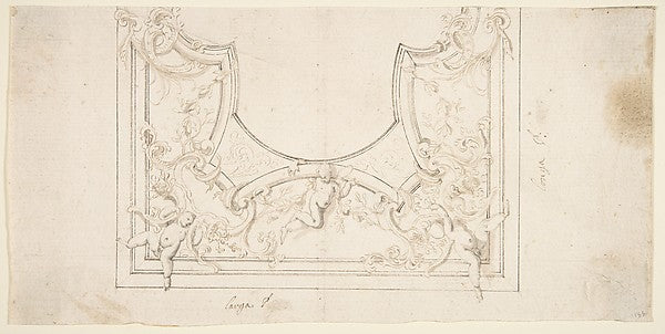 Design for a Ceiling Decoration. 1709–20-Donato Giuseppe Friso,  Poster Print Wall Art
