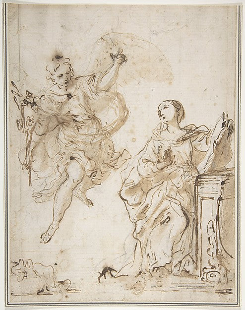 The Annunciation c1731-Antonio Gionima,  Poster Print Wall Art