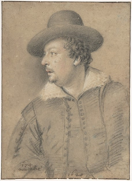 Portrait of Tommaso Salini  1620-Ottavio Leoni ,16x12"(A3) Poster