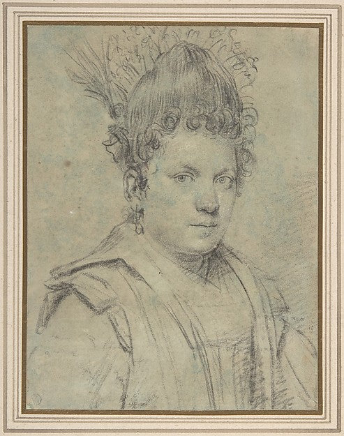 Portrait of a Woman. n.d.-Attributed to Ottavio Leoni , Poster Print