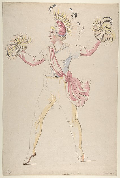 Franconi  Twirling Flaming Cones 1768-1810-Abraham Louis Rodol,  Poster Print Wall Art