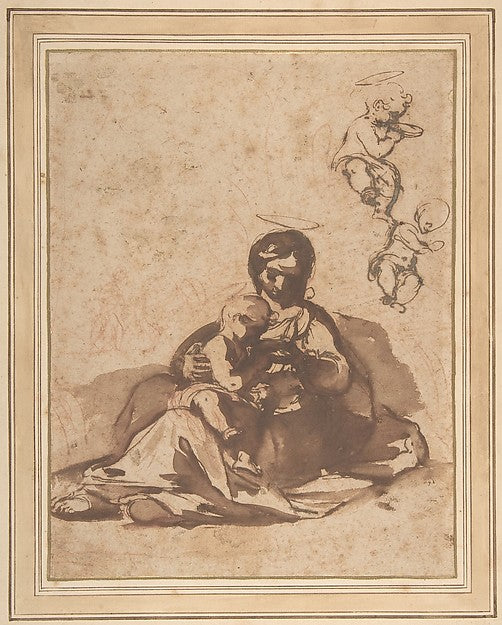 Studies for a Rest on the Flight into Egypt 1571–1639-Rutilio,  Poster Print Wall Art