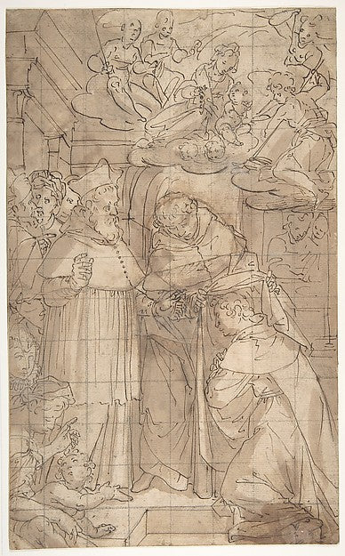 Saint Hyacinth Receiving the Dominican Habit 1556–1622-Aurelio,16x12"(A3) Poster
